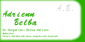 adrienn belba business card